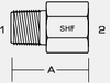 5405 - MALE NPT x FEMALE NPT EXPANDER - 5405-04-12 - Stainless Hose Fittings, Ltd.
