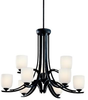 42683DBK Mid. Chandeliers-Glass Up - 365110 - Capital Lighting, Inc.