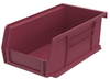 Akro-Mils Akrobin 10 lb Berry Industrial Grade Polymer Hanging / Stacking Storage Bin - 7 3/8 in Length - 4 1/8 in Width - 3 in Height - 1 Compartments - 30220 BERRY - 30220 BERRY - R. S. Hughes Company, Inc.