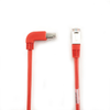 10FT Red CAT5e 100MHz Angle Patch Cable F/UTP 90°Down-Straight - EVNSL23ES-0010-90DS - Black Box