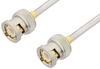 BNC Male to BNC Male Cable 18 Inch Length Using PE-SR402AL Coax - PE34164-18 - Pasternack