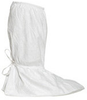 Dupont Safespec IC457S White Large Disposable Cleanroom Boot Cover - 18 in Height - Tyvek Isoclean Upper and PVC Sole - 15 1/4 in Sole Length - IC457SWHLG01000B -- IC457SWHLG01000B - Image