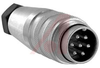 connector,circular din,str male cable connector,7 silver pltd solder cont,ip67 -- 70013466
