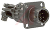 connector,metal circ,class f,wall recept w/cable clamp,sz 8,4#20 solder pin cont - 70010423 - Allied Electronics, Inc.