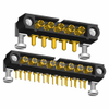 10 Pos. Male SIL Horizontal Throughboard Conn. Jackscrews -- M80-5000000M5-10-334-00-000 - Image
