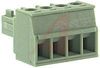 Plug, Terminal Block; 8 A; 160 V; 3.81 mm; 4; Screw; 2.5 kV; 160 V; Polyamide - 70054752 - Allied Electronics, Inc.