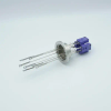Thermocouple Feedthrough, Type E, 4 Pairs, Miniature Connectors, 2.16 QF / KF Flange - A0784-2-QF - MPF Products, INC.