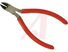 4 IN. DIAGONAL PLIERS WITH RED CUSHION GRIP HANDLES, CARDED - 70221559 - Allied Electronics, Inc.