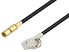 SMA Male Right Angle to SSMC Plug Low Loss Cable 36 Inch Length Using LMR-100 Coax - PE3C4424-36 - Pasternack