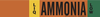 Brady B-681/B-883 Orange Polyester with Overlaminate Pipe Marker - Printed Msg = LIQ Ammonia Low with Right Arrow - 145946 - 754473-54734 - R. S. Hughes Company, Inc.