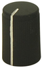 Knurled Knob, Aluminium, Black, 10Mm; Shaft Type Multicomp Pro - 02AH4564 - Newark, An Avnet Company