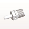Threaded Connector, Barbed, White - N4S430 - Qosina Corp.