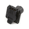 Pollak 11-893 7-Way RV Trailer Connector Socket, Heavy-Duty Nylon - 37683 - Waytek, Inc.