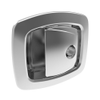 Push-to-Close-Latch, Key Locking, Lockplug Sold Separately, Paddle - Front, Cable/Rod, Multi-Point, Yes, Zinc Alloy, Chrome Plated -- R3-22-390-10 - Image
