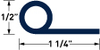 60 Durometer Neoprene Profile P Strips and J Seals -- PR13542 - Image