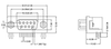 K22X Series Right Angle D-Subminiature Connectors -- K22X-E9S-NJ - Image