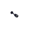 Captive Screw, M4 X 0.7, Flare-in, Slotted Recess, Knurled Black Knob - 51-74-914-26 - Southco