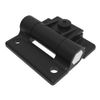 Adjustable Torque Hinge, Sy mmetric, Large Size, Acetal Copolymer, Natural, Black -- E6-10-501-20 - Image
