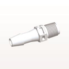 Threaded Connector, Barbed, White - N4S830 - Qosina Corp.