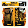 21 Piece Pilot Point® Titanium Drill Bit Set; Kit Contents Dewalt - 43W8278 - Newark, An Avnet Company