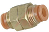 FEMALE BULKHEAD, PNEUMATIC, 5/32IN. (4MM) OD TUBE, 1/4IN. NPT THREAD -- 70070393