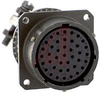 connector,metal circ,class a,wall recept w/clamp,size 20,41#20 solder socket con - 70010617 - Allied Electronics, Inc.