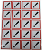 Pre Printed Labl, Vinyl, 40 X 40Mm/pk100 Rohs Compliant Multicomp Pro - 33AK3422 - Newark, An Avnet Company