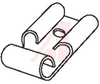 Connector, .250X.032 FLAG QD KRIMPTITE - 70111004 - Allied Electronics, Inc.