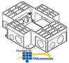 Legrand - Wiremold RFB4 Series Four-Compartment.. - RFB4 - TelephoneStuff.com