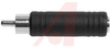 Adapter, RCA; RCA Plug; Nickel Plated Brass; Black - 70197193 - Allied Electronics, Inc.