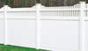 Privacy Vinyl Fence - Chesterfield with Huntington Accent - CertainTeed Corporation