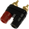 Binding Post, Dual, Socket, 30A, Turret, Black/red; Product Range Keystone - 11C1547 - Newark, An Avnet Company