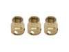 Brass Lock Nut, 8-100, 3/16 in. Hex Broach SW-10E Screws, 3-Pack - JN-1EH-3 - Newport MKS