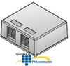 ICC Surface Mount Box 2-Port (Package of 25) - IC107BC2IV - TelephoneStuff.com