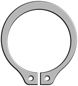 Rotor Clip&reg;, Metric Axially Assembled, MSH - External Shaft Retaining Ring - MSH-032 - Daemar Inc.