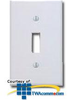 Leviton Plastic Wallplate - 1 Gang -- 88001