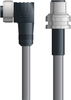 DN4110088F02 - LAPP UNITRONIC® DeviceNet Cordsets 14 & 18 AWG / 1 + 1 pair Bus - Gray PVC - 7/8 in Female 90 deg / M12 Male Bulkhead connectors - 2m - OLFDN4110088F02 - Lapp Tannehill