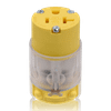 3-Prong Straight Connector, 20 Amp 125 Volt 5-20R with Green Neon Light - 5636 - Suzhou Ele Mfg Co., Ltd.