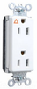 Duplex/Single Receptacle -- PTIG26262-W - Image