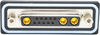 Combo D-Sub Conn, Rcpt, Db-13W3, Solder, Ip67; Product Range Norcomp - 76AH6855 - Newark, An Avnet Company