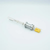 Thermocouple-Power Feedthrough, 1 Pair Type K, w/ Miniature TC Connector, 1000 Volts, 15 Amps, 2 Pins, 1.18″ QF / KF Flange - A0435-1-QF - MPF Products, INC.