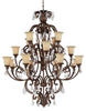 3648GU-294-CR Large Chandeliers-Glass Shade - 617706 - Capital Lighting, Inc.