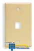 ICC 1 Port Single Gang Faceplate - IC107F01 - TelephoneStuff.com