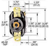 Connector, Power Entry, Receptacle, 20A; Connector Type Hubbell Wiring Devices - 66F5611 - Newark, An Avnet Company