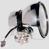 ACRO LIGHTS - X930-W HID Off Road Light - Chrome - 6 inch round - Internal Ballast - flood pattern -- HID-X930-WA