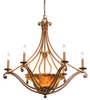 4969BG/SHELL Mid. Chandeliers-Candle - 696559 - Capital Lighting, Inc.