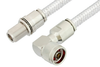 N Male Right Angle to N Female Bulkhead Cable 36 Inch Length Using PE-SR401FL Coax - PE39082-36 - Pasternack