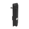 Swinghandle Latch, Medium Size - 125 mm , Without Padlock Hasp, Use with Linear Actuator, CH 751 Key , Non-Sealed, Zinc Alloy, Powder Coated, Black - H3-50-101-050 - Southco