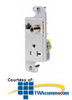 Hubbell JLOAD Multimedia Cat 5E and Coaxial 20 Amp Outlet - RJ620 - TelephoneStuff.com