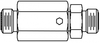 O-Ring Face Seal to O-Ring Face Seal Live Swivel -- LS-FF2403-06-06 - Image